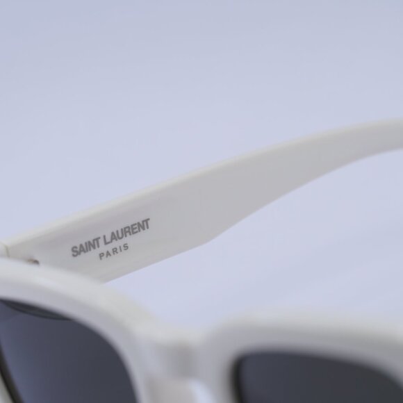 ?️ New Saint Laurent SL675 005 Sunglasses - Ivory Frame, Grey Lenses main image 11